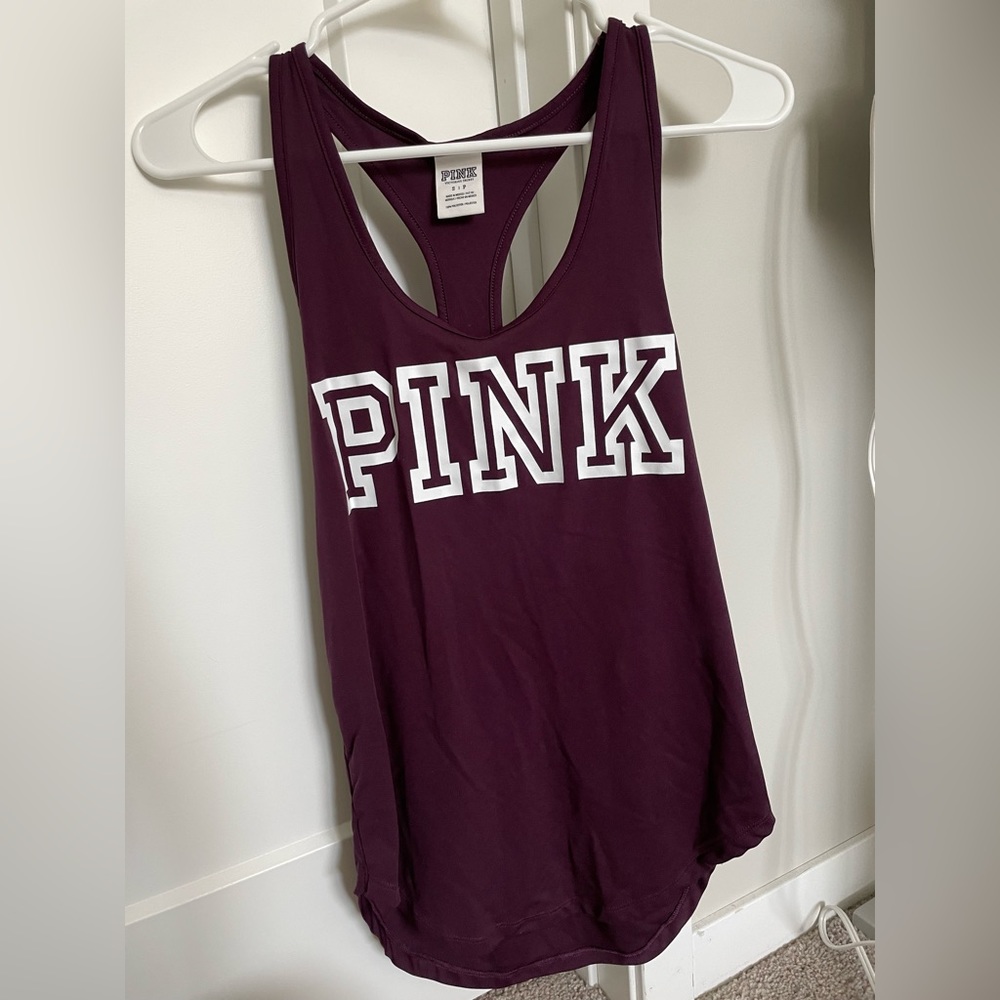Small Maroon Pink by Victoria Secret Athletic Tank Top